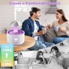 Humidifier for Bedroom, 7-Color Rotating Umbrella Diffuser with Rain Drop