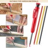 Hiboom 2 Pack Solid Carpenter Pencils with Pencil Cap and