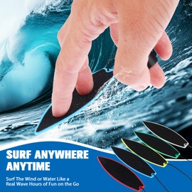 30Pcs Wind Finger Surfboard Mini Wind Surfing Toys Finger Surf Boards, Surfing The Wind Fingertip Surfboard Fingerboard for Kids, Teens, Adult