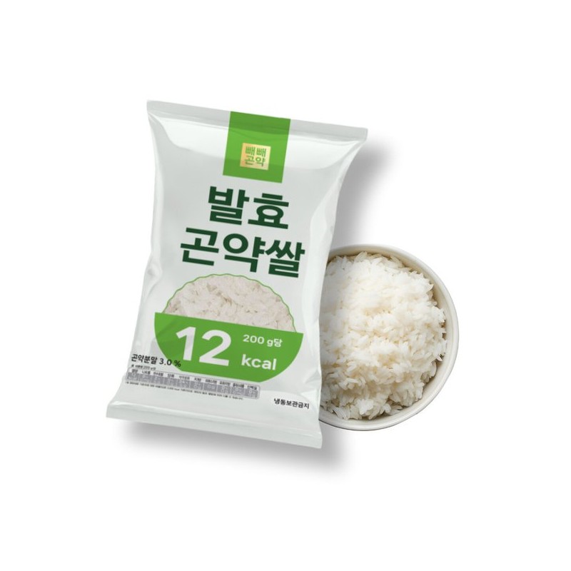 빼빼곤약 발효곤약쌀 200g 8팩 곤약과 발효의 효능을 하나로 Ppaeppaegonyak Fermented