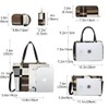 Bolso de mano para mujer de piel sintética a cuadros