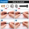 Eoppen 50Pcs M6 Rivet Nuts with Hand Rivet Nut Tool,