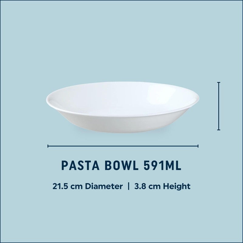 Corelle Vitrelle 6-Piece Bowl Set Triple Layer Glass and Chip