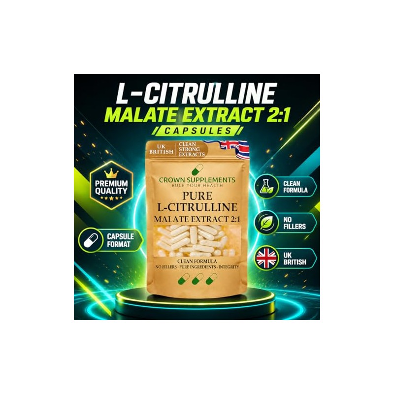 Pure L-Citrulline Capsules Extract 2:1 | Clean L Citrulline Powder