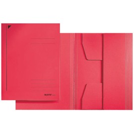 Esselte Leitz Three-Flap Folder A4-Mainly Cardboard-Red