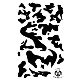 Acid Tactical® 3 Pack - 9x14" Maple Leaves, Army, TACS Camo, Vinyl Airbrush Spray Paint Stencils - Duracoat Cerakote Gun