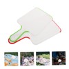 WOONEKY 2pcs Portable Plastic Chopping Boards with Handle Double Sided