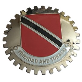 Trinidad and Tobago Flag Grille Badge for Automobiles and Trucks
