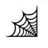 XTRAYXRAY Corner Spider Web Decal Sticker Spider Sticker Cobweb Spiders