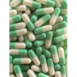 Empty Gelatin Capsules Size 3 Mint/White (1000)