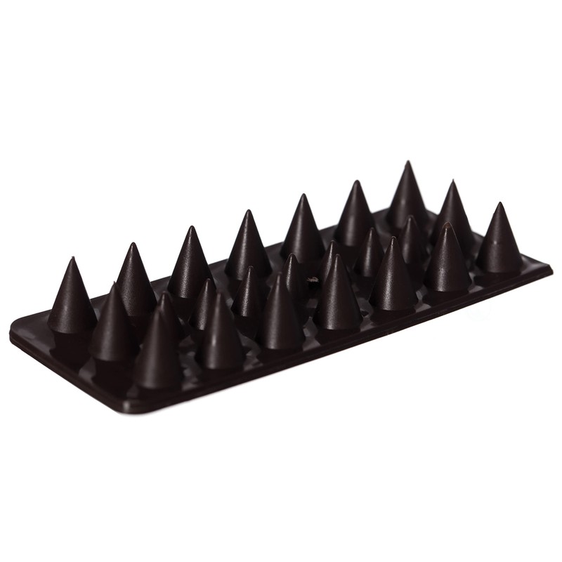 Outdoor Plastic Repellent Wall Defender Fence Spikes for Birds, 10