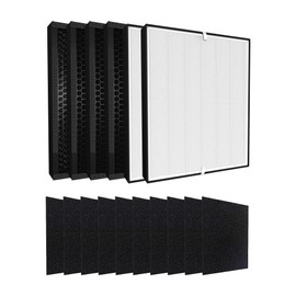 16-Pack Replacement Filters Compatible with 3000, 3000M, 3000Pro Air Purifi-er, 1 air filter, 2 Activated Carbn and 4 Extra Carbn Pre-Filters
