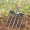 Natudeco Digging Fork High Carbon Steel Garden Fork Anti Breakage