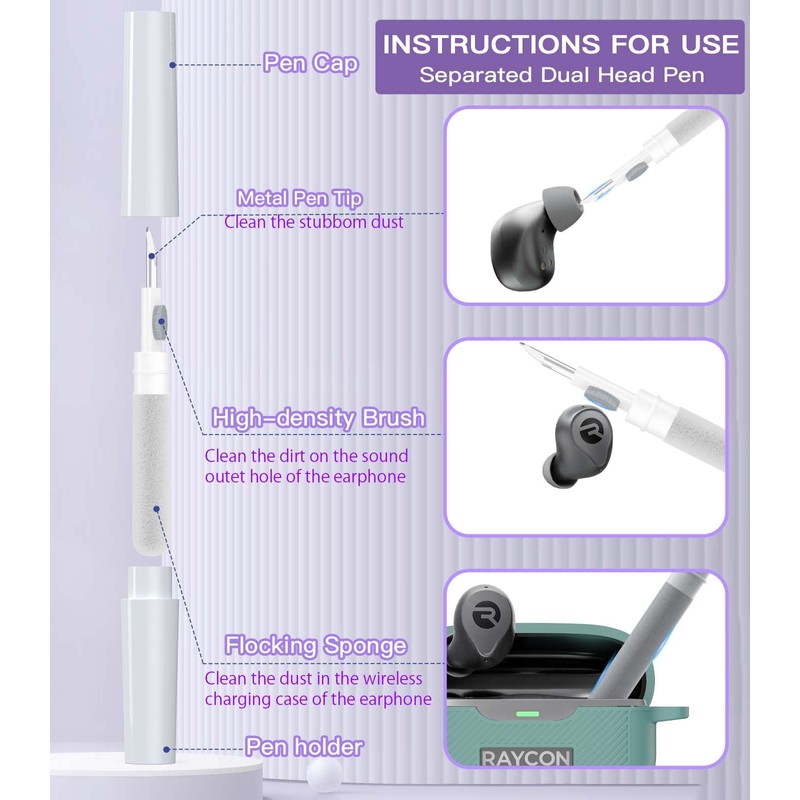 AGENTNANO [3 in 1] for Raycon Everyday Earbuds(2024 Edition) Case