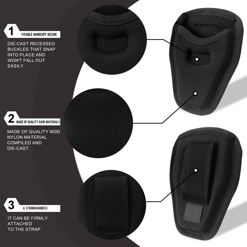 Open Top Handcuff Holder. Handcuff Case, Trusted Gear for Law
