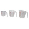IMUSA Plastic Measuring Cups Set of 3/1,2 & 4 Cup
