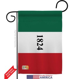 Americana Home & Garden GP140702-BOAF Alamo Americana Historic Decorative Vertical Garden Flags Pack, 13"x 18.5", Multi-Color