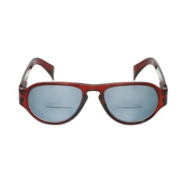 Calabria 4370SB Pilot BiFocal Reading Sunglasses +3.00 Burgundy Red/Grey Men Women Bi-Focal Sun Glass Readers Trendy Vintage