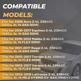 CYCWER 12578324 Engine Pistons Rings Kit Fits for 2012-2017 Terrain 2.4L, Fits for 2011-2018 2010-2017 Equinox 2.4L, Replace OE 12578324