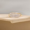 Picuzzy Gold Stackable Spinelli Ring for Women, 14k Gold Plated