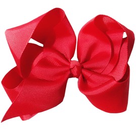 Hair Clips Boutique Hair Bows Alligator Clip for Women Girl Hairpin 6 Inch Large Cheer Bow Clip Handmade Bowknot Barrettes Hair Accessories tsfj02 (Red)