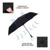 54 inch Large Compact Umbrella 3 Folding Umbrella for Rain