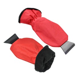 Tek Automotive Ice Scraper with Waterproof Glove – Twin Pack, Fleece Lined, Tough Blade for Ice & Snow Removal, Universal Fit, Winter Car Essentials, Car Windscreen Scraper, Car Accessories