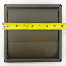 Deflecto Supurr-Vent® Louvered Vent Hood, 6", Brown