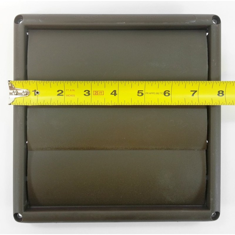 Deflecto Supurr-Vent® Louvered Vent Hood, 6", Brown