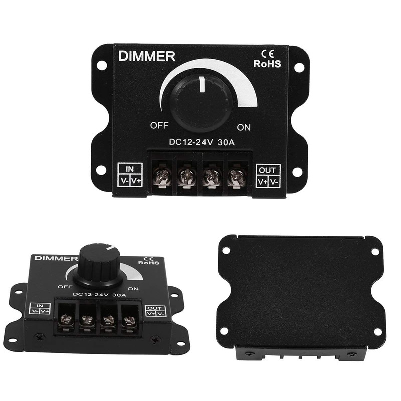 Hsthe Sea LED Switch Dimmer DC 12V-24V 30A PWM Dimmer