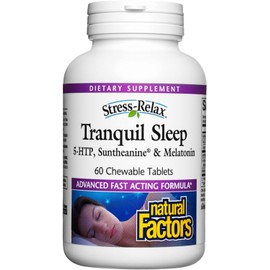 Natural Factors Natural Factors - Stress-Relax Tranquil Sleep - 60 Chewable Tablets
