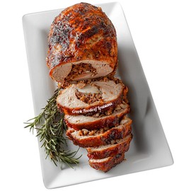 Creole Food Turducken (Seafood Jambalaya Stuffing, 5lb) - Gourmet Stuffed Poultry Delight - Pre-Seasoned and Ready for Cooking to Simplify Your Holiday Cooking - A Suculent Trio of Turkey, Duck, and Chicken - Elevate your Holiday Dining Experience and Savor the Incredible Flavor and Depth in Every Bite