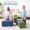 ECR4Kids SoftZone Toddler Foam Building Blocks, Foam Playset, Earthtone, 7-Piece