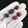 CRYSTALIS 5pcs Natural Ruby-Kyanite Raw Crystals, Loose Gemstone Wholesale Bulk