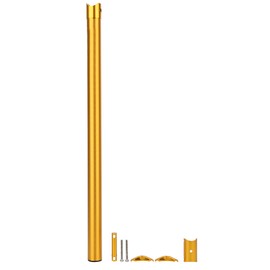 33.9x600 Mountain Bike Lengthen Saddle Seatpost Aluminium Alloy Folding Bicycle AccessoryGolden