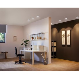 Paulmann 92897 Premium Recessed Light Set Name IP65 swiveling LED 1x7W 230V GU10 51mm White m/alu zinc, Aluminium, 7 W, Matt