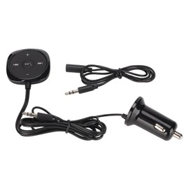 Car Bluetooth 5.0 Audio Receiver Handsfree Calling 5V 2.1A USB Charging Port for Cars with 3.5mm AUX Input