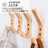 Asdays Wall Hanging Hooks, Plasterboard Wooden L-Shaped Hooks, Walnut, Plasterboard