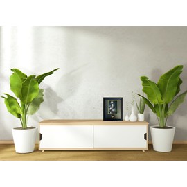 Northern Promotions LLC - Military Custom Photo Frame - Solid Oak Hardwood Moulding - US Marine Insignia - 8" x 10" Photo Frame for 5" x 7" Photo - Made in the USA Black Oak