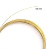 BEADIA 14K Gold Plated Wire 0.5mm 10 Meters Bead Cord