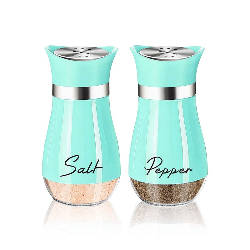 Salt and Pepper Shakers Set,2 PCS Premium Stainless Steel Salt