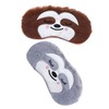 Healeved 2pcs Cute Animal Sleep Masks for Soft Plush Cartoon