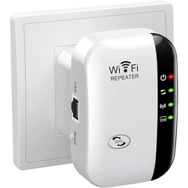 WiFi Extender, WiFi Signal Booster Up to 5800sq.ft and 56+ Devices, WiFi Range Extender, Wireless Internet Repeater, Long Range Amplifier with Ethernet Port,1-Key Setup, Access Point, Alexa Compatible