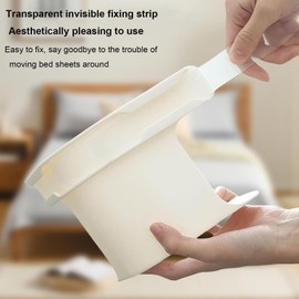 Lock Sheet Holders 4-Piece Bed Sheet Lock Clips for Corners Keep Sheets Firm Reusable Sheet Non-Slip Clips Fit All Mattress Size (Gray)