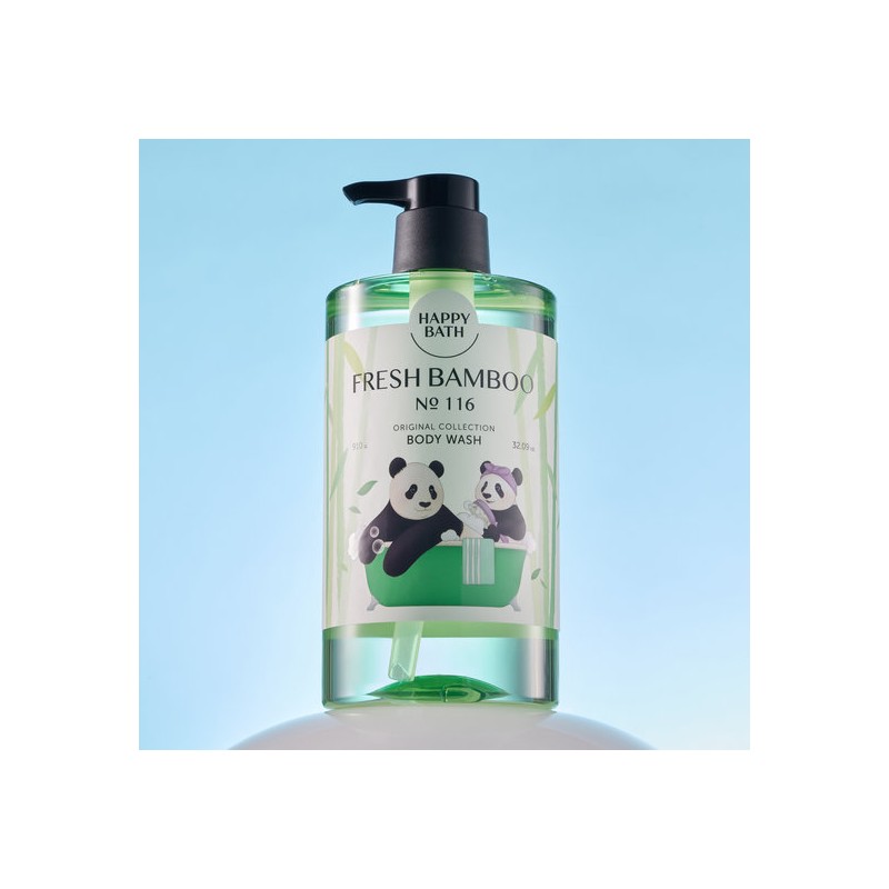 Happy Bath Original Collection Fresh Bamboo Body Wash 910G (Bao
