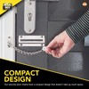 SOL 4pk Chrome Door Chain Kit – Restrictor for Front