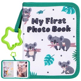 IMIKEYA Baby Photo Album My First Family Album For Baby Small Cloth Memory Photo Book With Hanging Pendant