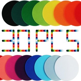 30PCS Carpet Spot Markers Carpet Spot for Classroom Carpet Floors 4 Inch Dot Marker Color Floor Dots, Classroom Decoration, Flexible Seating, Elementary School, Preschool, Kindergarten Supplies