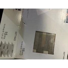 Peel&Stick Box of 15 - Peel&Stick Tile Peel and Stick Moderne Charcoal  12-in x 12- 5271443