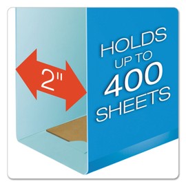 Pendaflex 4153X2ASST Reinforced 2-Inch Extra Capacity Hanging Folders, 1/5 Tab, Legal, Assorted, 25/Box